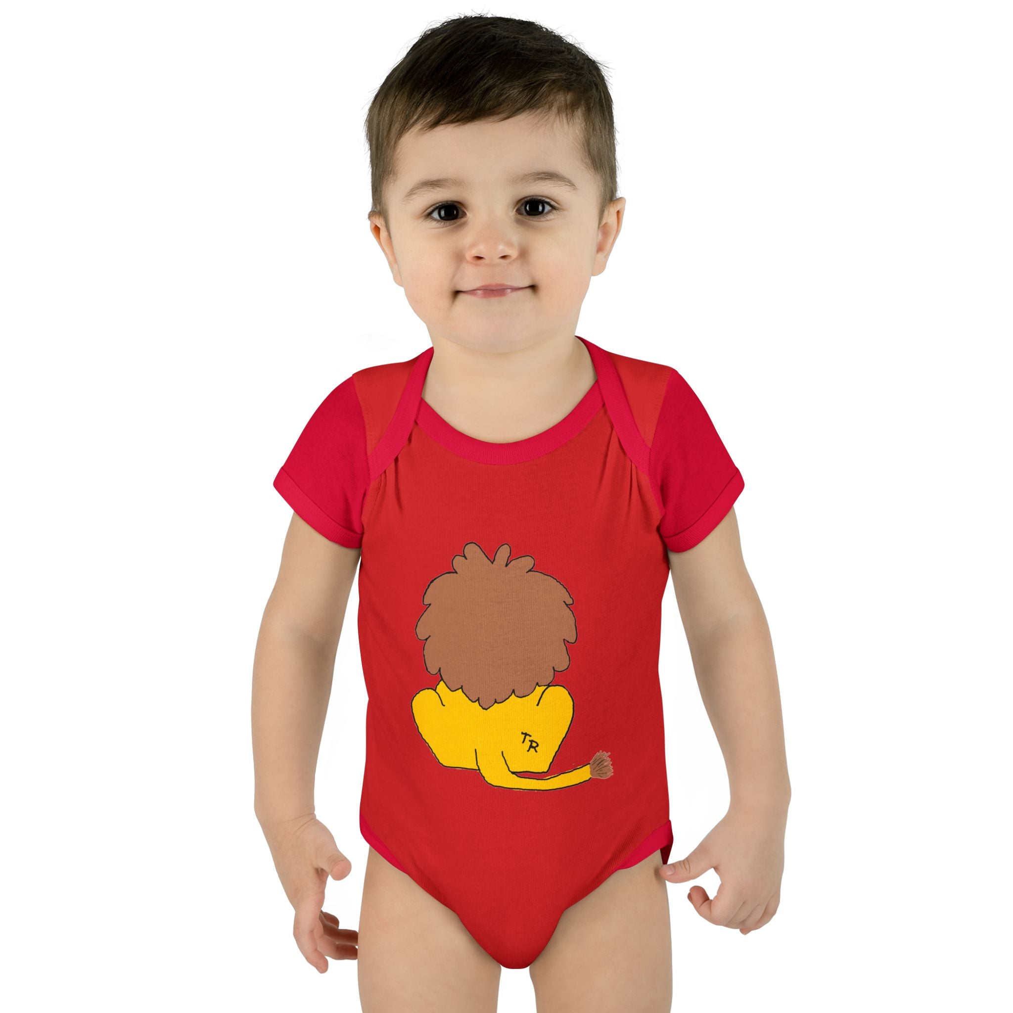Infant Baby Rib Bodysuit - Lion
