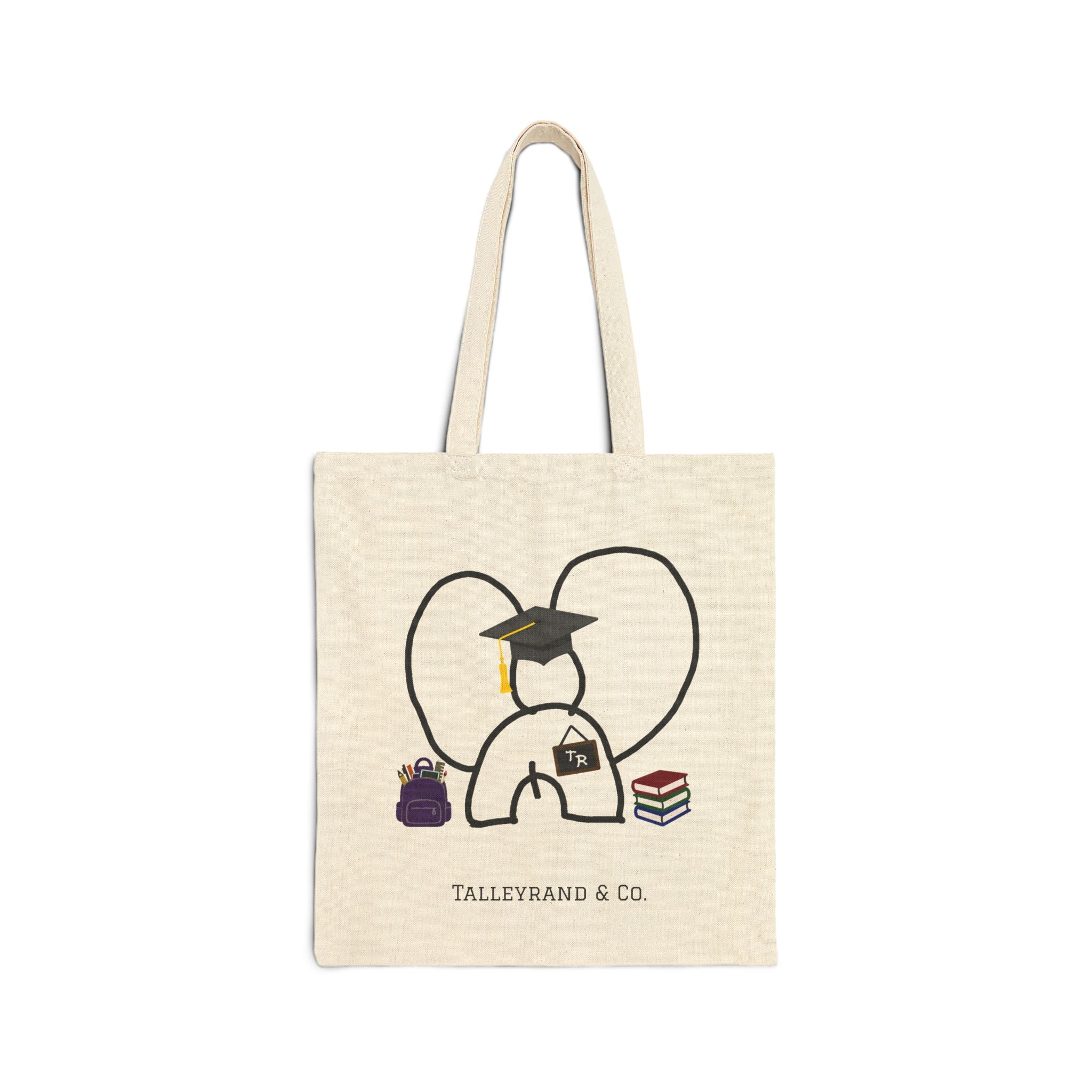 Teacher Vibes Canvas Tote Bag