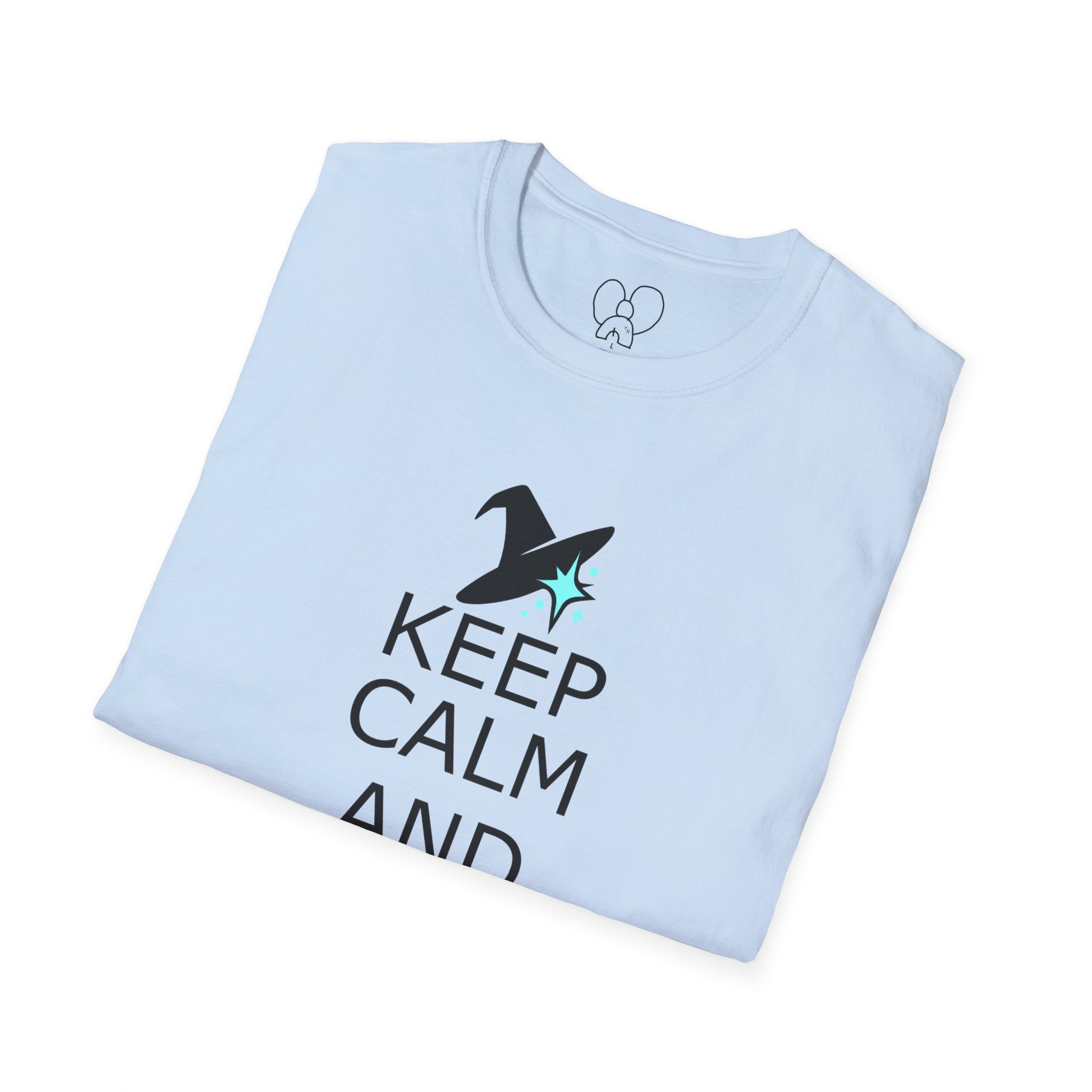 Keep Calm and Wizard On T-Shirt, Unisex Tee, Magical Gift