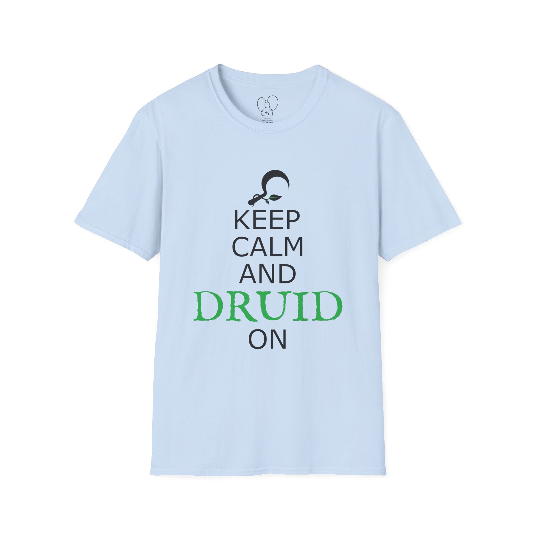 Keep Calm and Druid On Shirt, Unisex Softstyle Tee