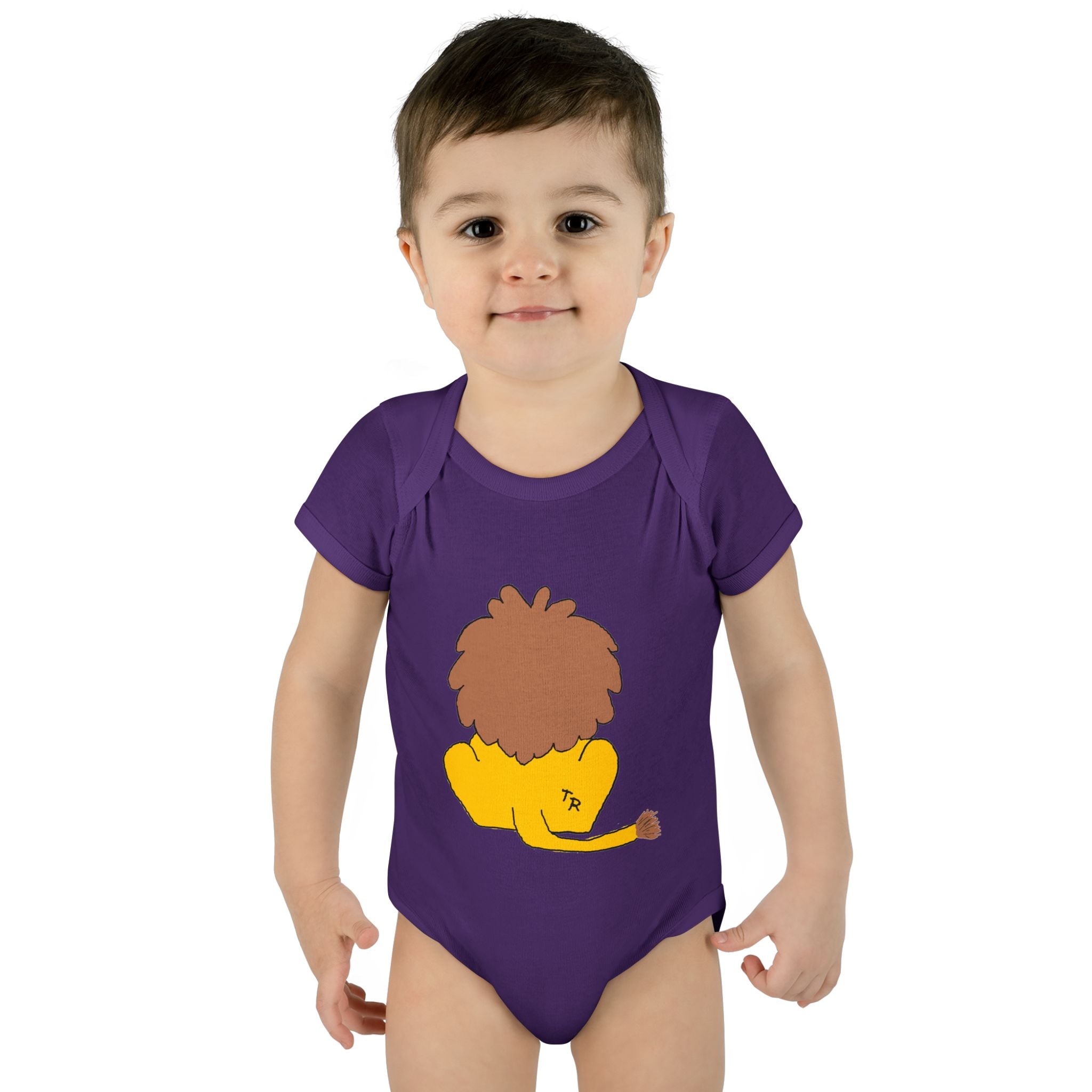 Infant Baby Rib Bodysuit - Lion