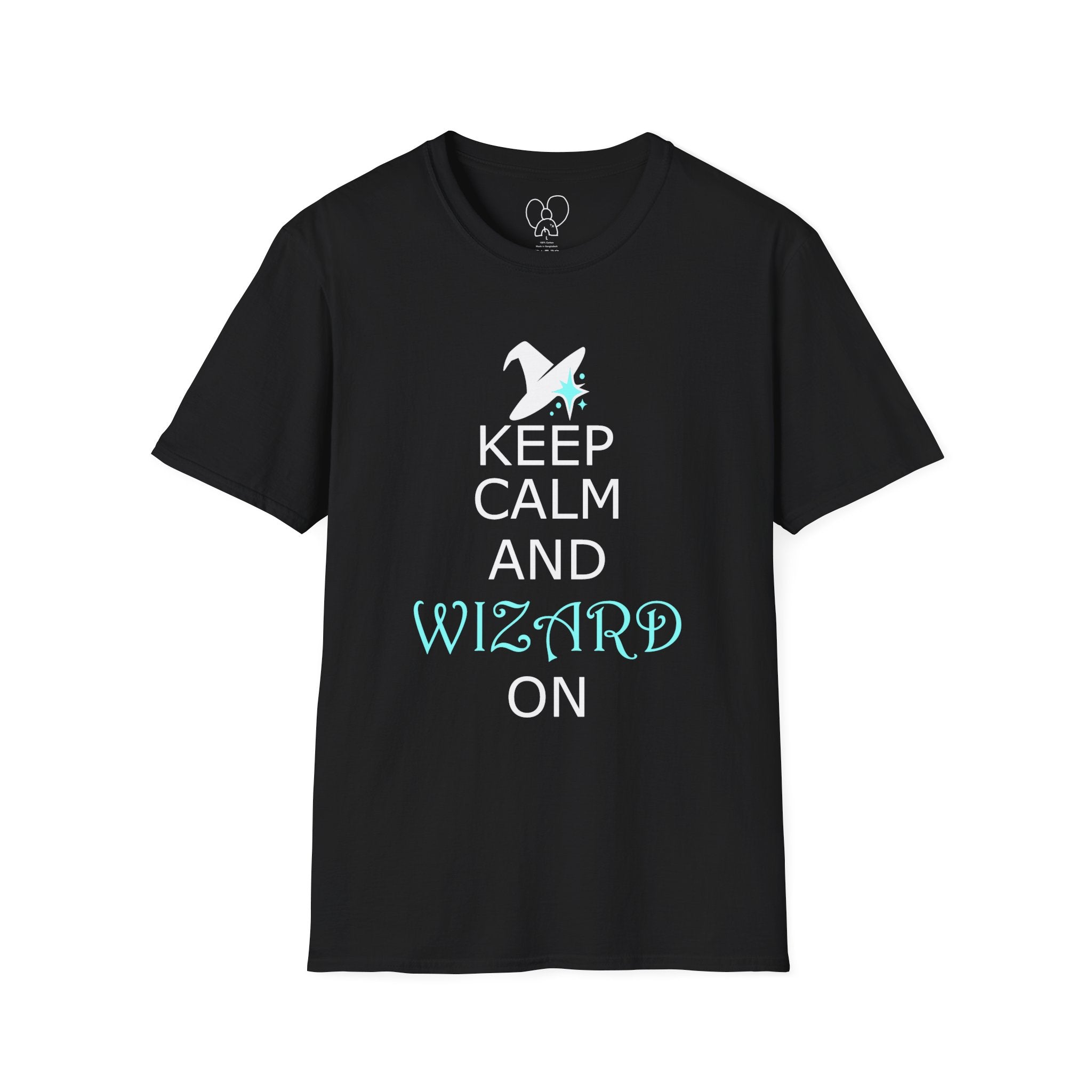 Keep Calm and Wizard On T-Shirt, Unisex Tee, Magical Gift