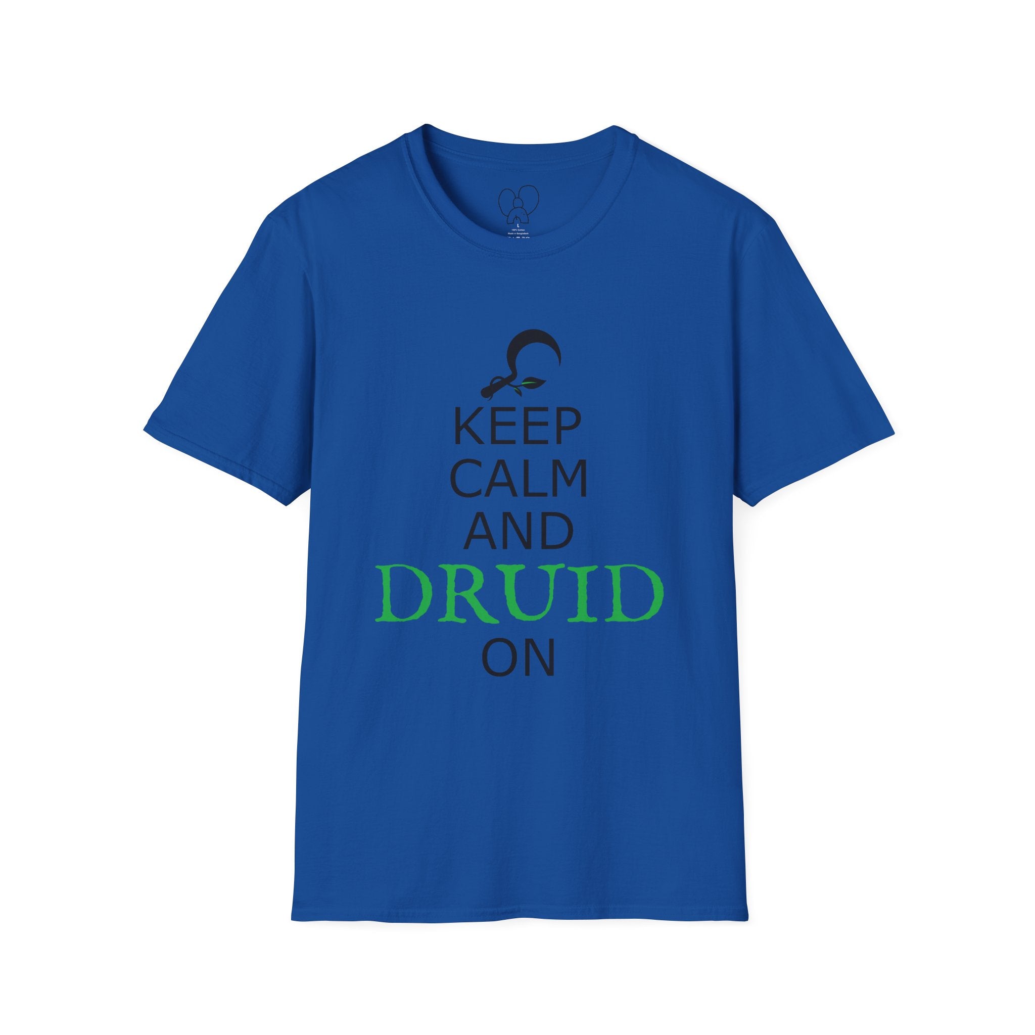 Keep Calm and Druid On Shirt, Unisex Softstyle Tee