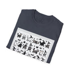 Cute Cartoon Characters Unisex T-Shirt, Graphic Tee, Fun Gift for Kids, Comfortable Apparel, Halloween, Birthday Shirt
