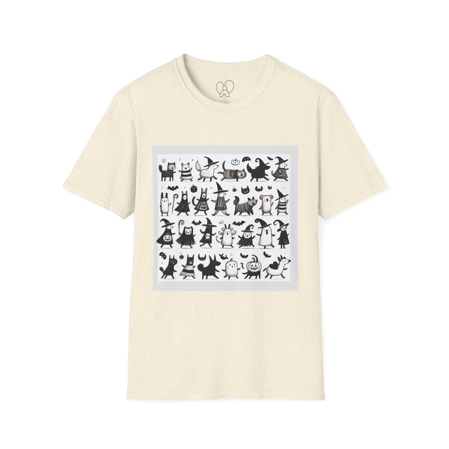 Cute Cartoon Characters Unisex T-Shirt, Graphic Tee, Fun Gift for Kids, Comfortable Apparel, Halloween, Birthday Shirt
