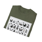 Cute Cartoon Characters Unisex T-Shirt, Graphic Tee, Fun Gift for Kids, Comfortable Apparel, Halloween, Birthday Shirt