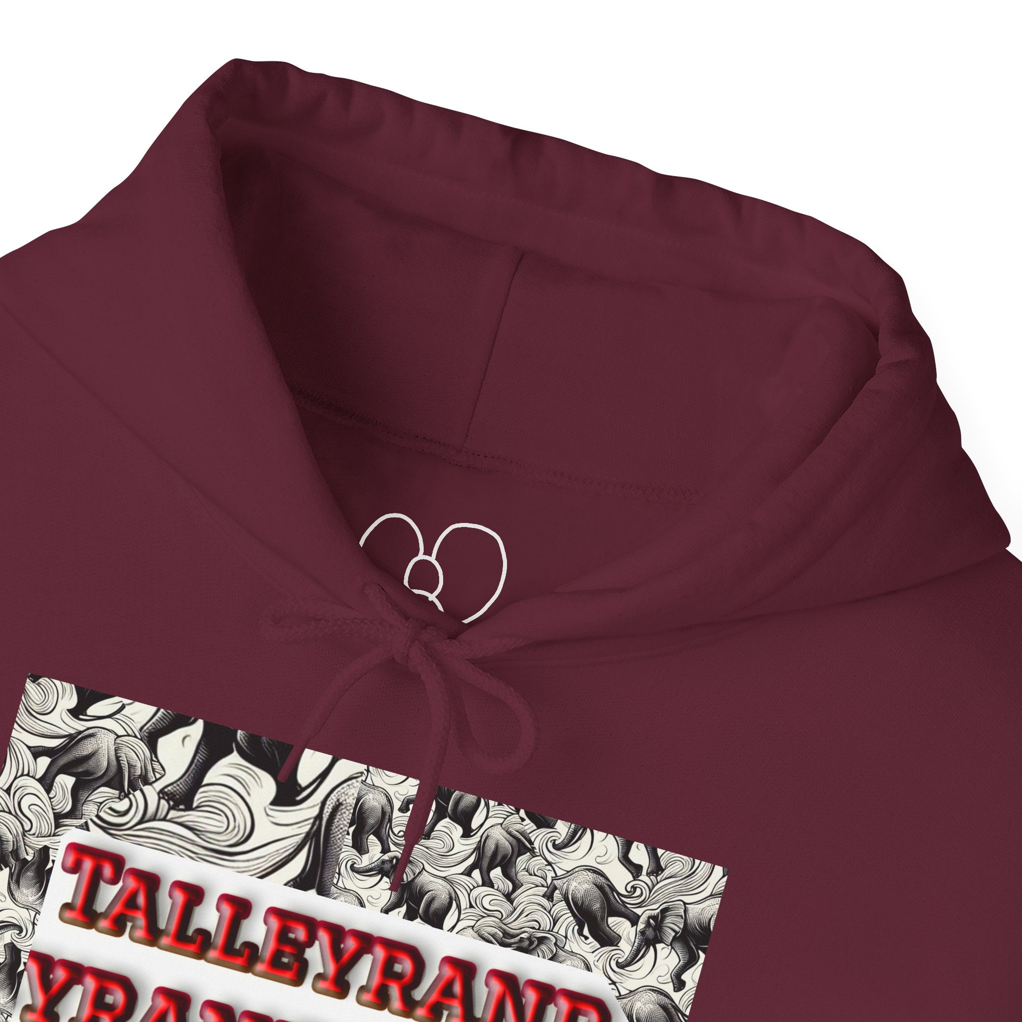 Talleyrand Band Hooded Sweatshirt Text Front/ picture back and picture sleeves
