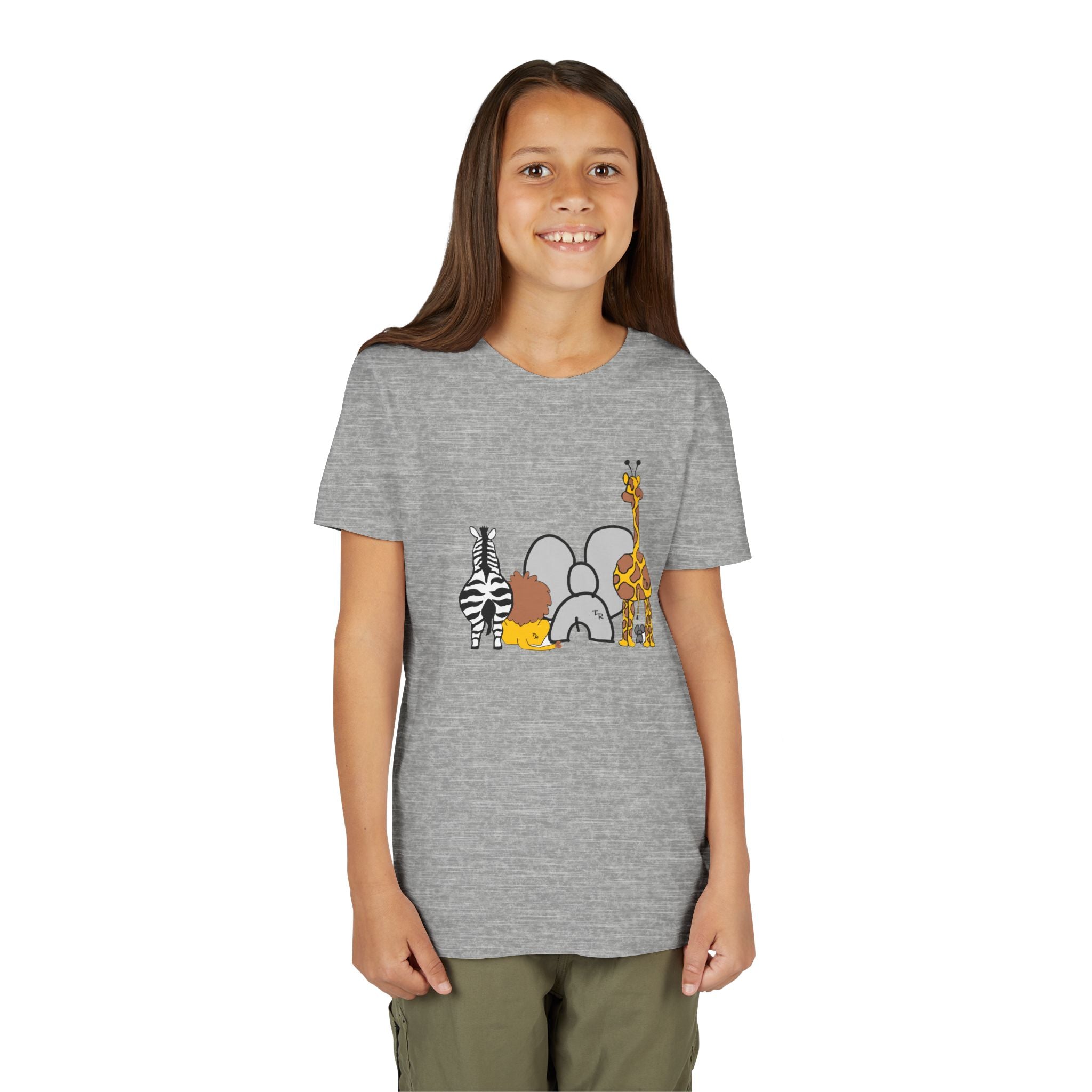 Youth Tee - Animals Front - Elephant