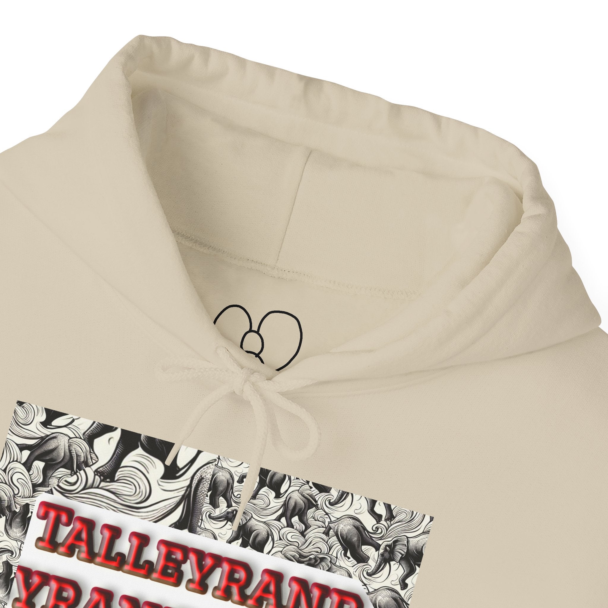 Talleyrand Band Hooded Sweatshirt Text Front/ picture back and picture sleeves