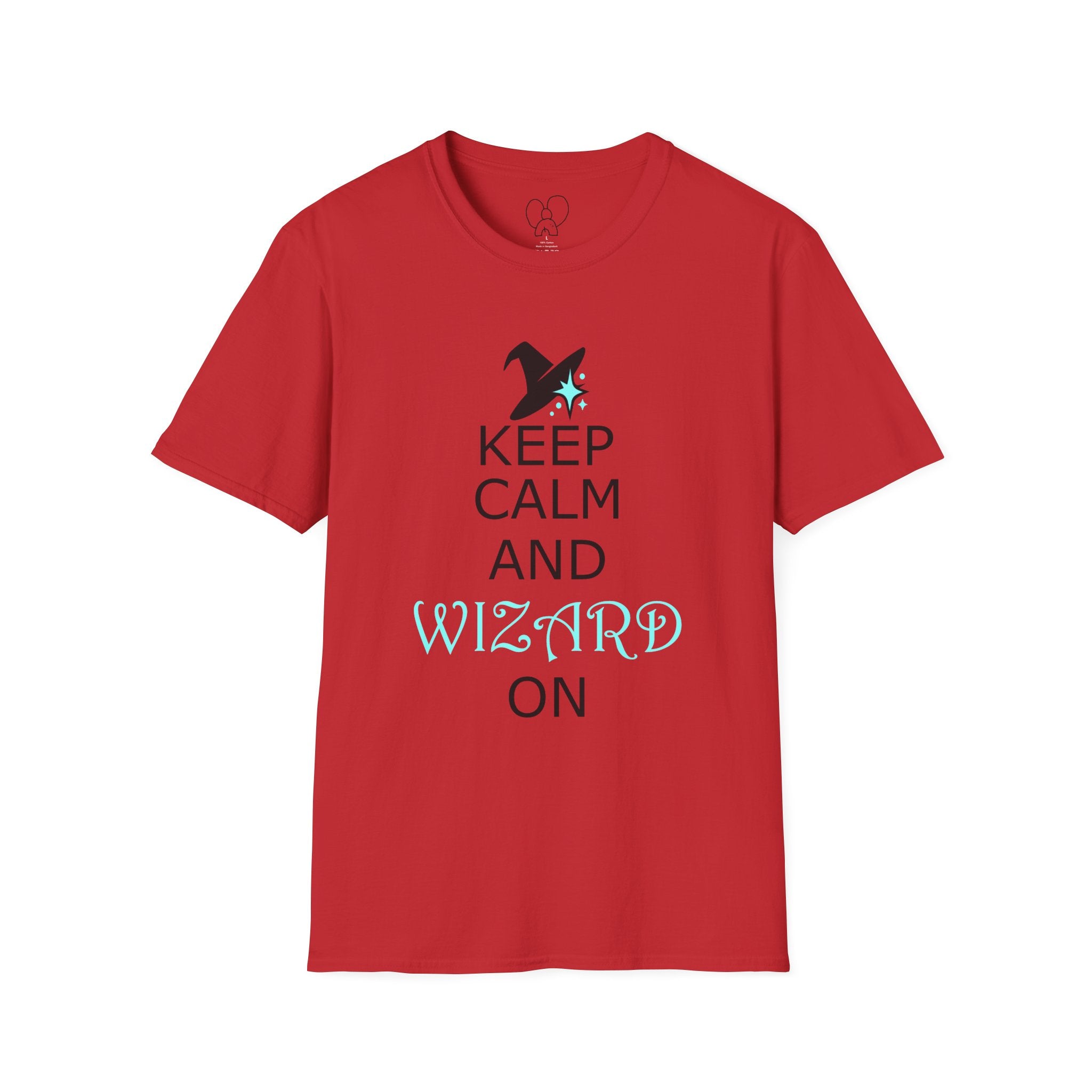 Keep Calm and Wizard On T-Shirt, Unisex Tee, Magical Gift