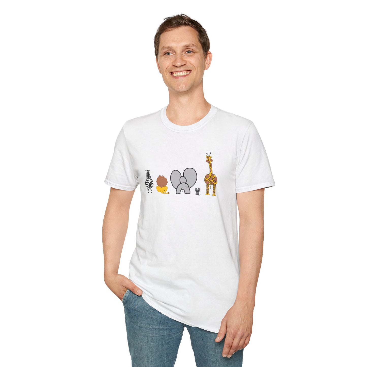 Animal Band Graphic T-Shirt, Cute Zoo Animal Tee, Unisex T-Shirt, Birthday Gift, Fun, Family, Party Outfit, Adventure Shirt