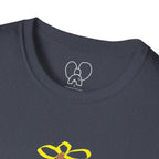 Unisex Softstyle T-Shirt with 'Miss You, Love You' Floral Design - Perfect for Gifts, Casual Wear, Friendship, Love