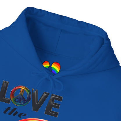 Rainbow Love Peace Hoodie