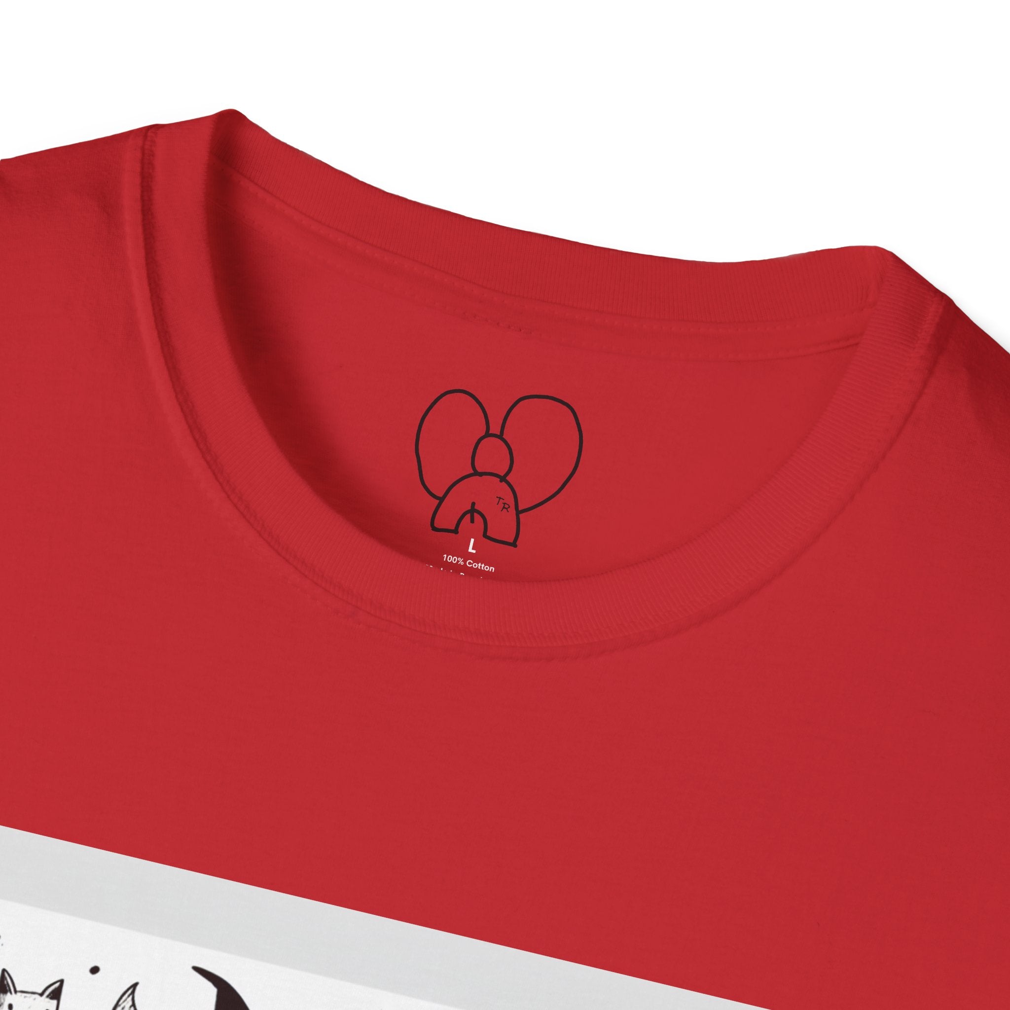 Cute Cartoon Characters Unisex T-Shirt, Graphic Tee, Fun Gift for Kids, Comfortable Apparel, Halloween, Birthday Shirt