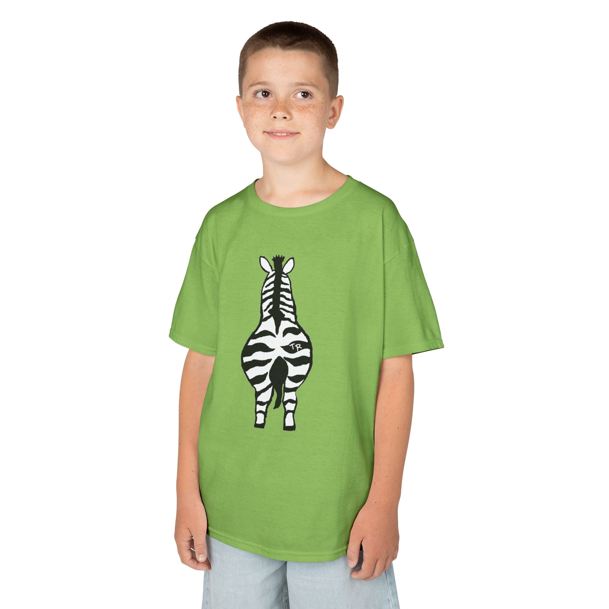 Talleyrand Bands Youth T-shirt with Zebra print front.