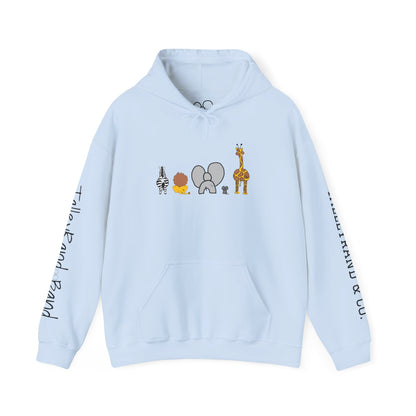 Whimsical Animal Sweatshirt, Cozy Unisex Hoodie for Kids & Teens, Fun Gift for Birthdays, Animal Lovers' Apparel