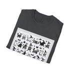 Cute Cartoon Characters Unisex T-Shirt, Graphic Tee, Fun Gift for Kids, Comfortable Apparel, Halloween, Birthday Shirt