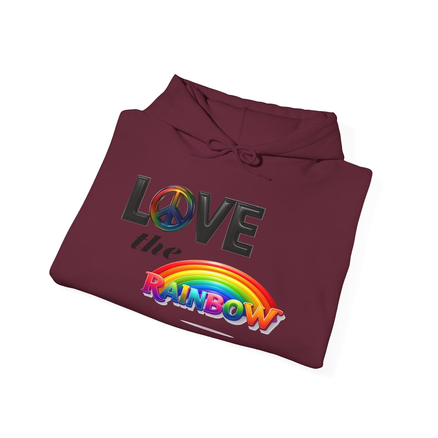 Rainbow Love Peace Hoodie