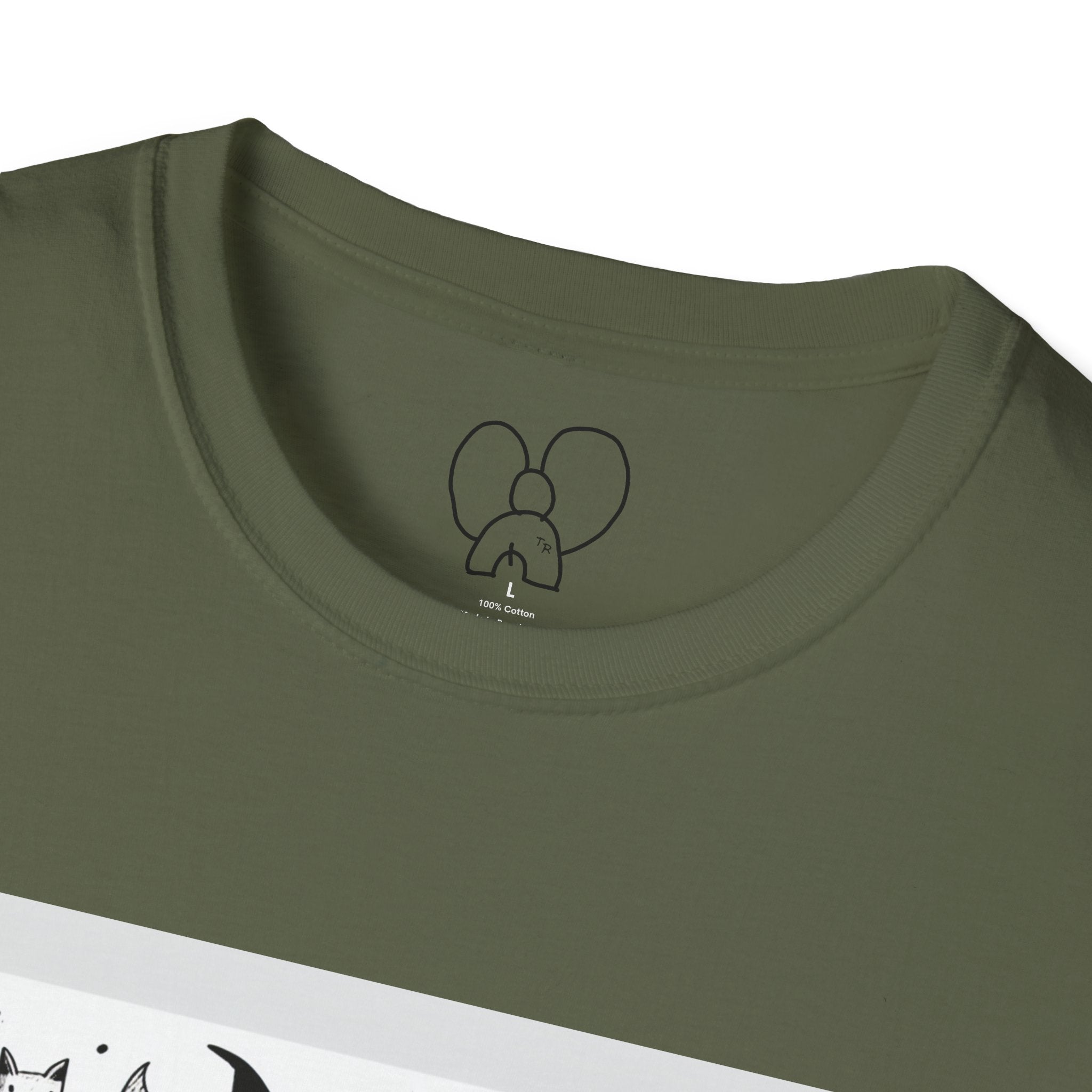 Cute Cartoon Characters Unisex T-Shirt, Graphic Tee, Fun Gift for Kids, Comfortable Apparel, Halloween, Birthday Shirt