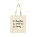 Teacher Vibes Canvas Tote Bag
