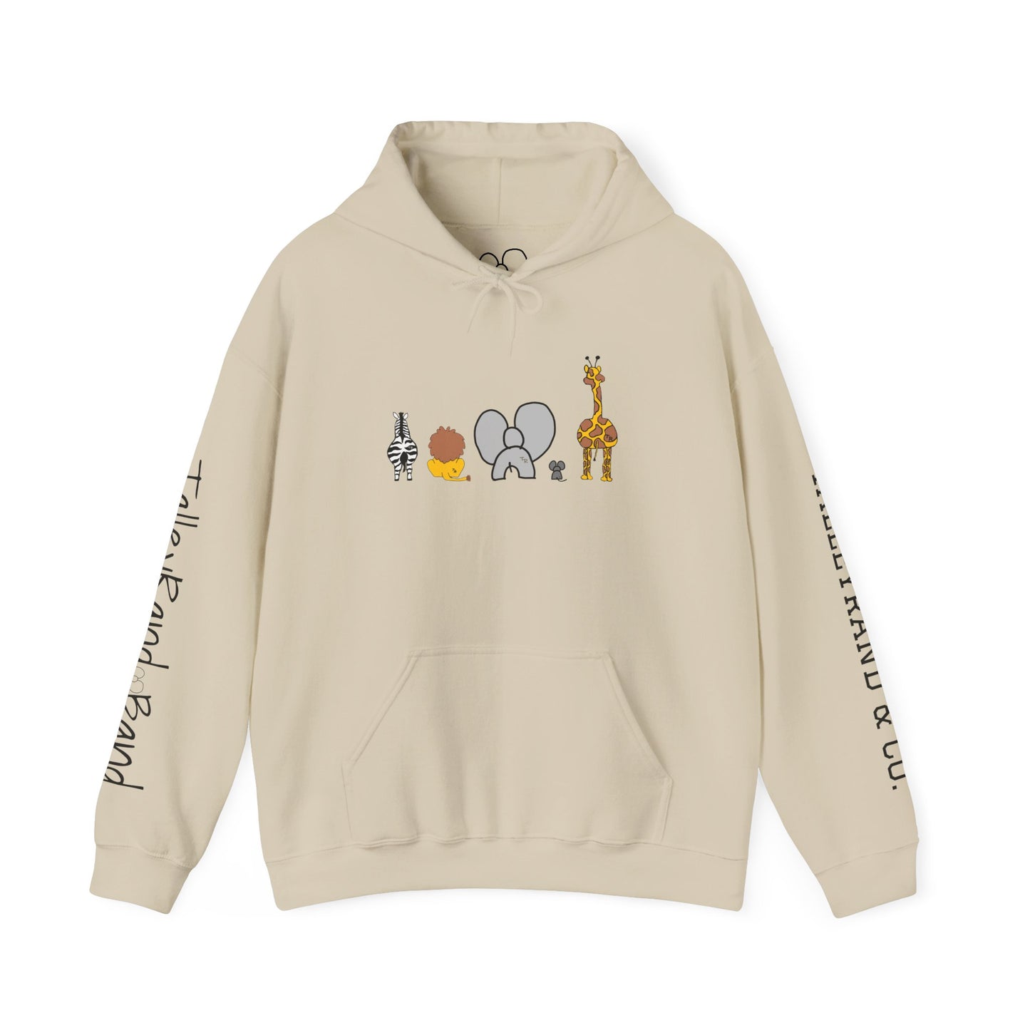 Whimsical Animal Sweatshirt, Cozy Unisex Hoodie for Kids & Teens, Fun Gift for Birthdays, Animal Lovers' Apparel