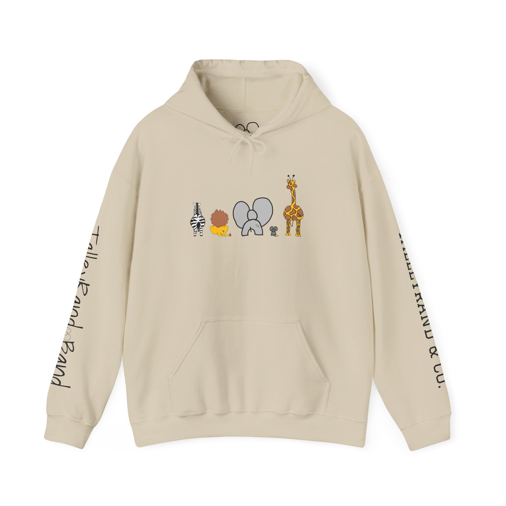 Whimsical Animal Sweatshirt, Cozy Unisex Hoodie for Kids & Teens, Fun Gift for Birthdays, Animal Lovers' Apparel