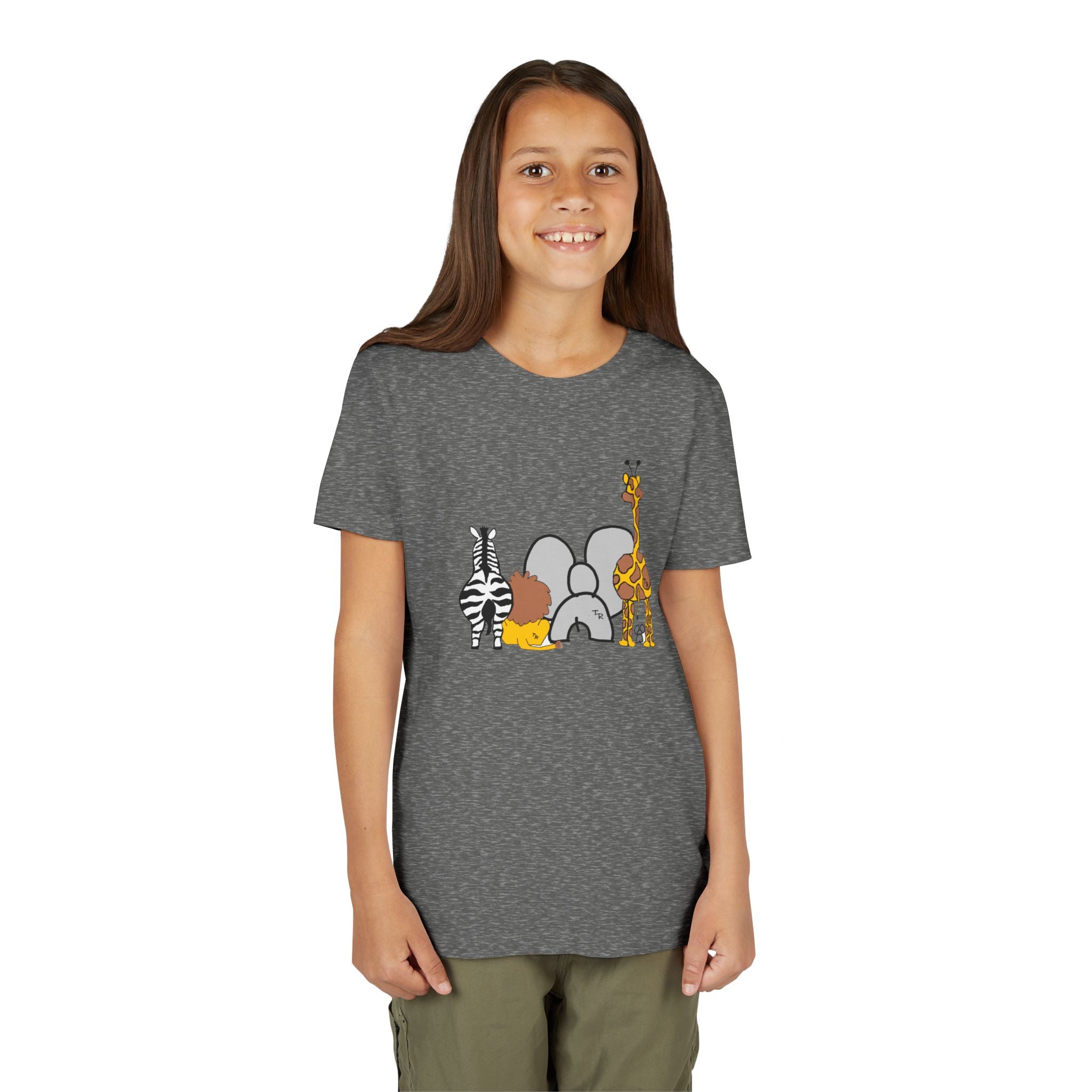Youth Tee - Animals Front - Elephant