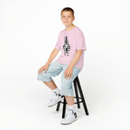 Talleyrand Bands Youth T-shirt with Zebra print front.