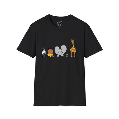 Animal Band Graphic T-Shirt, Cute Zoo Animal Tee, Unisex T-Shirt, Birthday Gift, Fun, Family, Party Outfit, Adventure Shirt