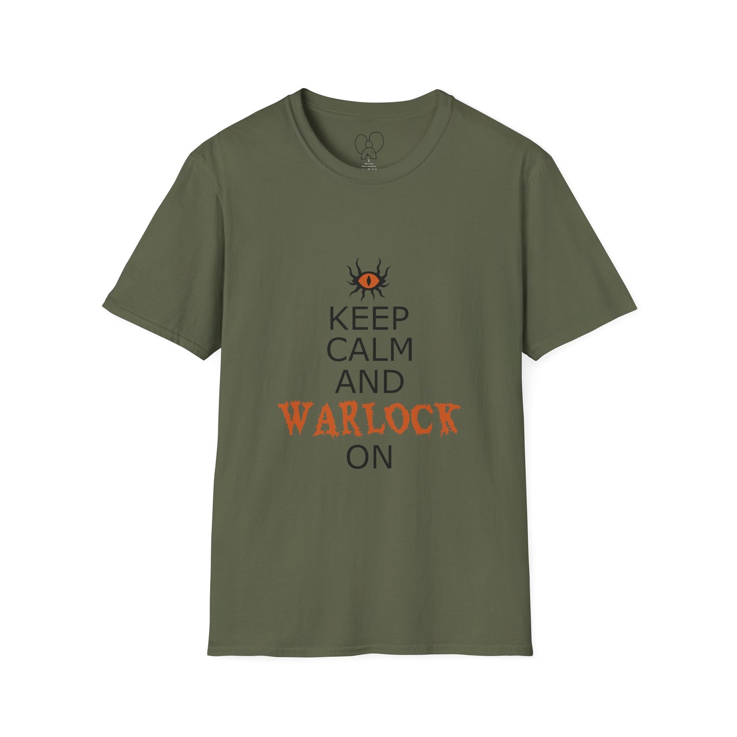 Keep Calm and Warlock On T-Shirt, Halloween Shirt, Gift for Witches, Unisex Tee, Spooky Style, Casual Everyday Wear
