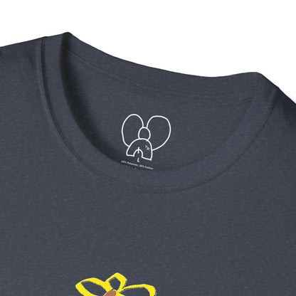 Unisex Softstyle T-Shirt with 'Miss You, Love You' Floral Design - Perfect for Gifts, Casual Wear, Friendship, Love