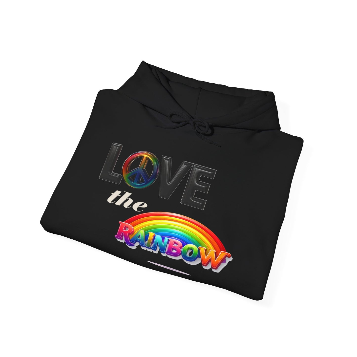 Rainbow Love Peace Hoodie