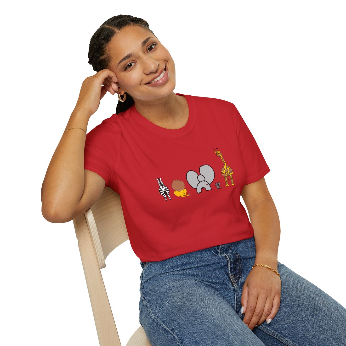 Animal Band Graphic T-Shirt, Cute Zoo Animal Tee, Unisex T-Shirt, Birthday Gift, Fun, Family, Party Outfit, Adventure Shirt