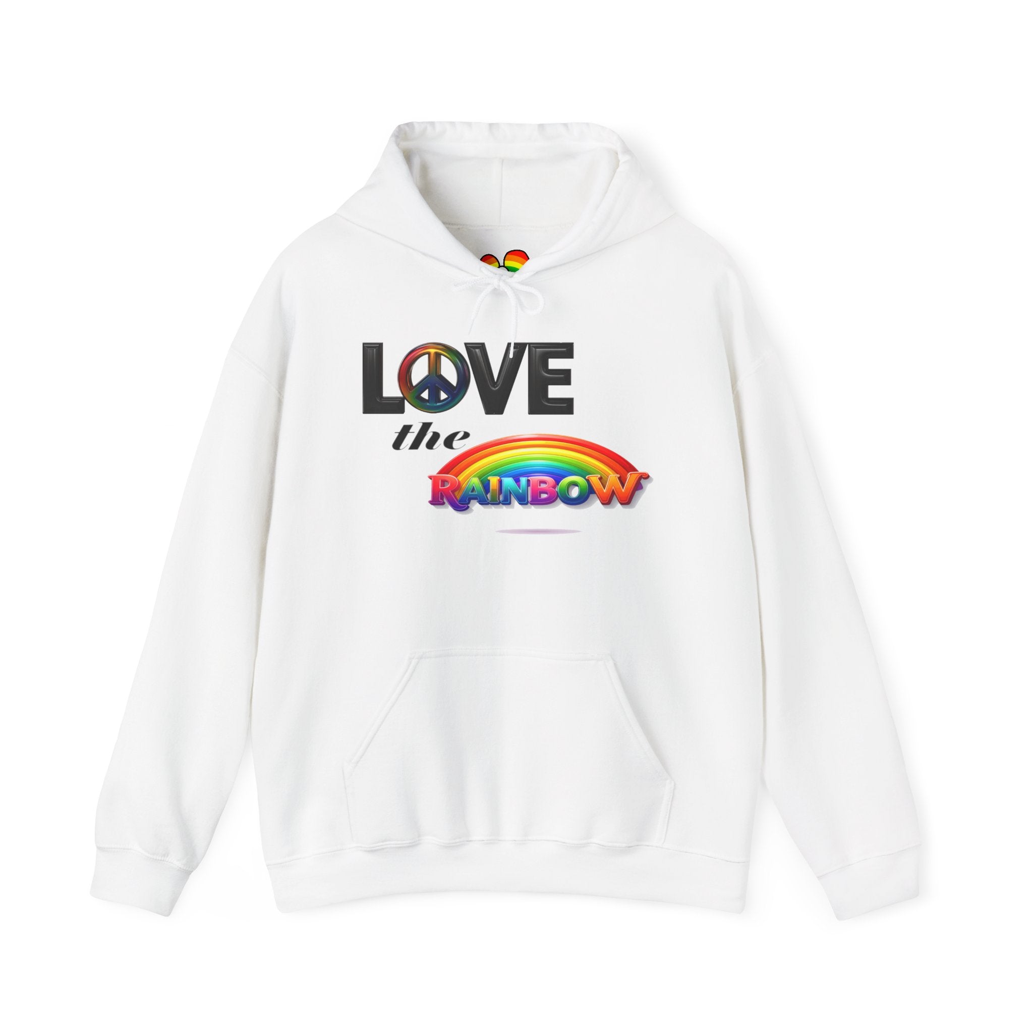 Rainbow Love Peace Hoodie