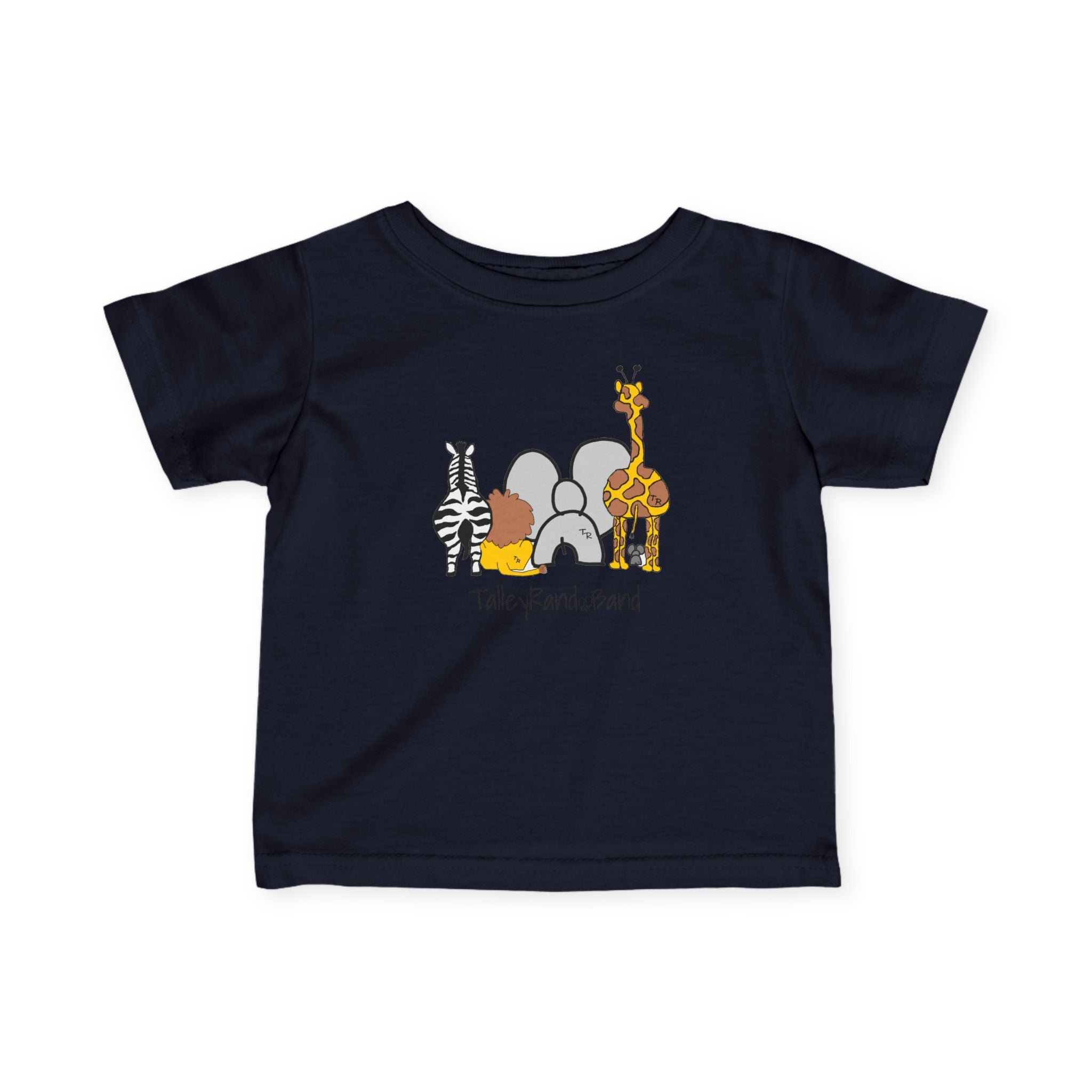 Baby/Infant Tee - Talleyrand Band front - Giraffe Back
