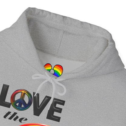 Rainbow Love Peace Hoodie