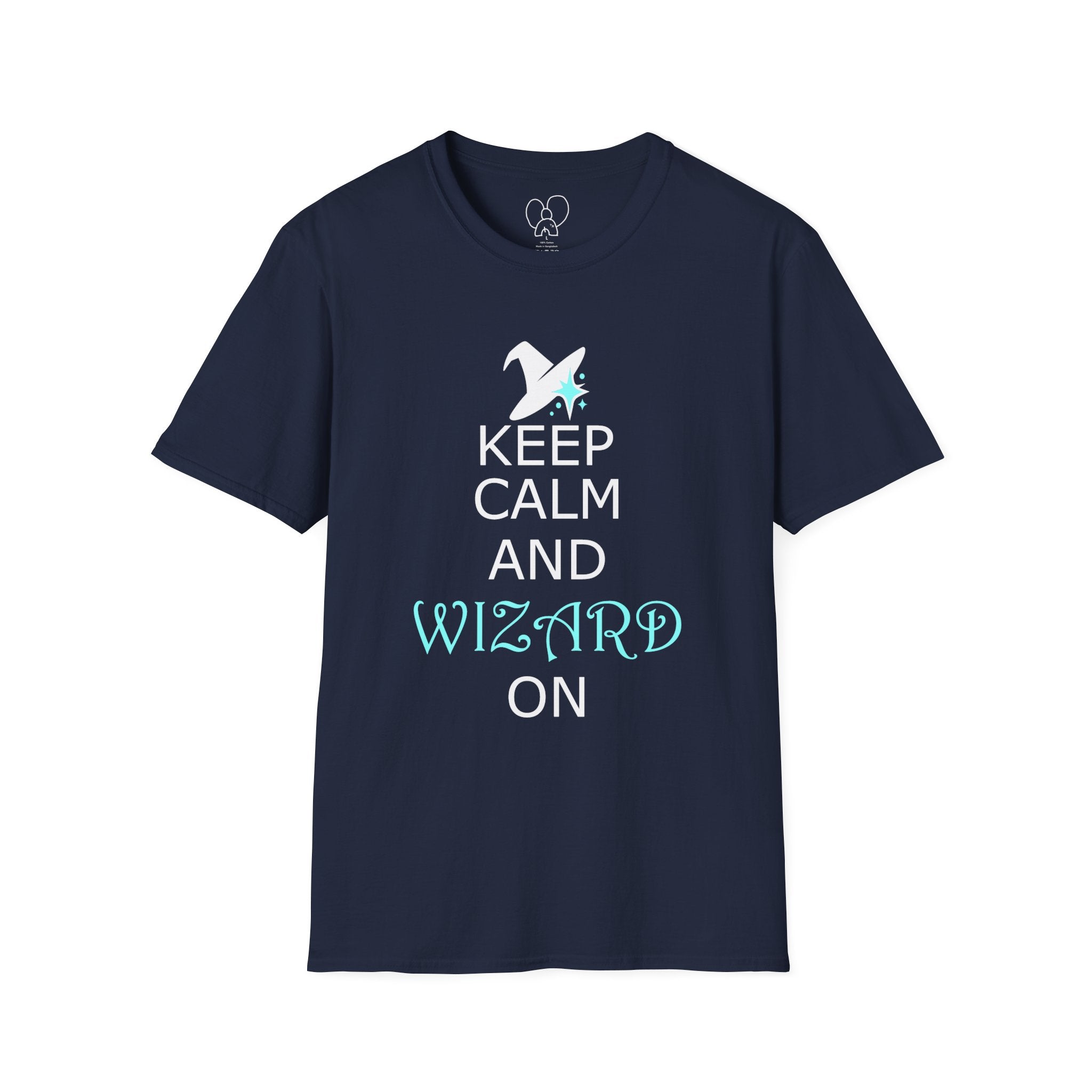 Keep Calm and Wizard On T-Shirt, Unisex Tee, Magical Gift