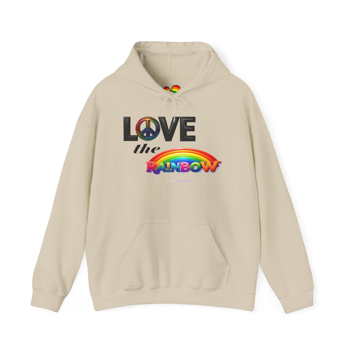 Rainbow Love Peace Hoodie