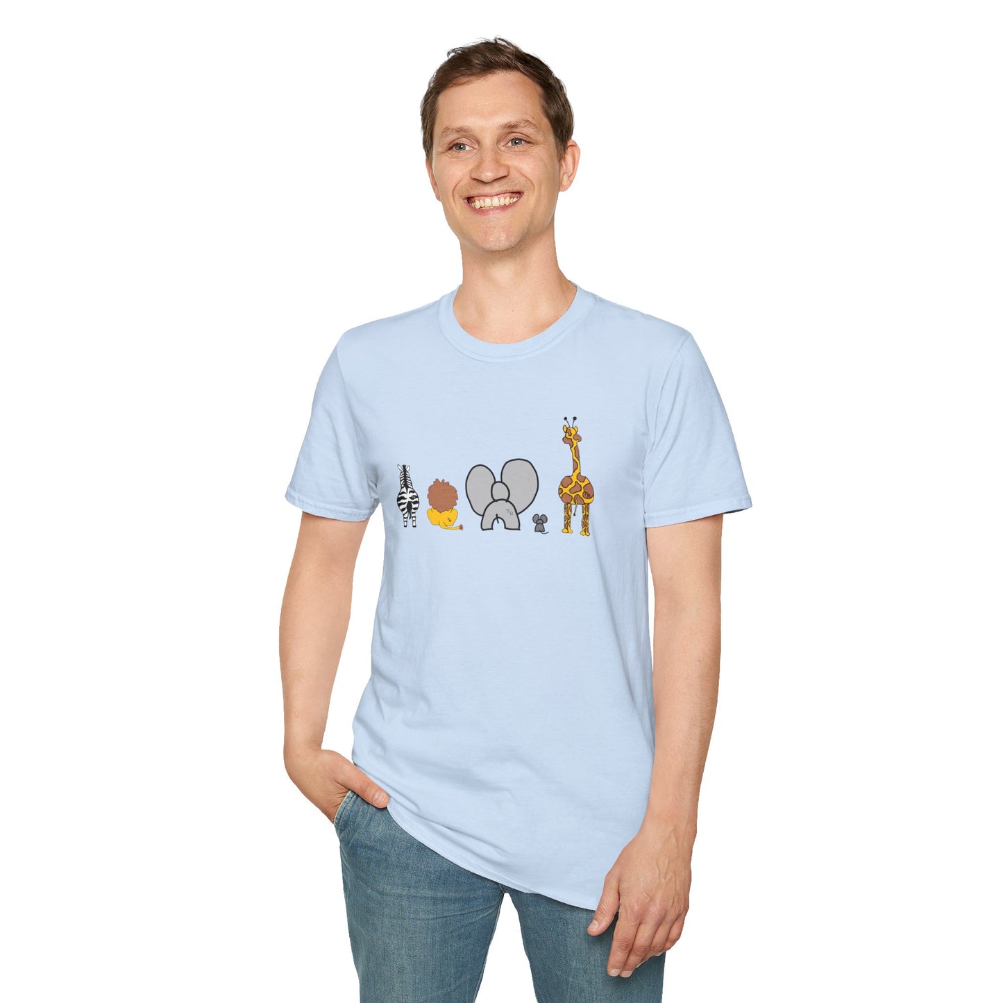 Animal Band Graphic T-Shirt, Cute Zoo Animal Tee, Unisex T-Shirt, Birthday Gift, Fun, Family, Party Outfit, Adventure Shirt