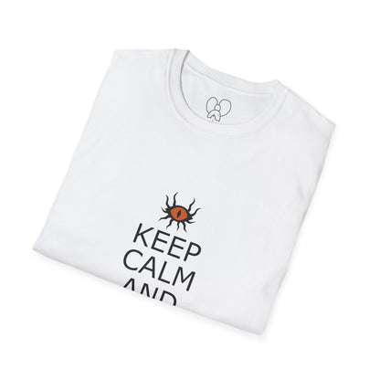 Keep Calm and Warlock On T-Shirt, Halloween Shirt, Gift for Witches, Unisex Tee, Spooky Style, Casual Everyday Wear