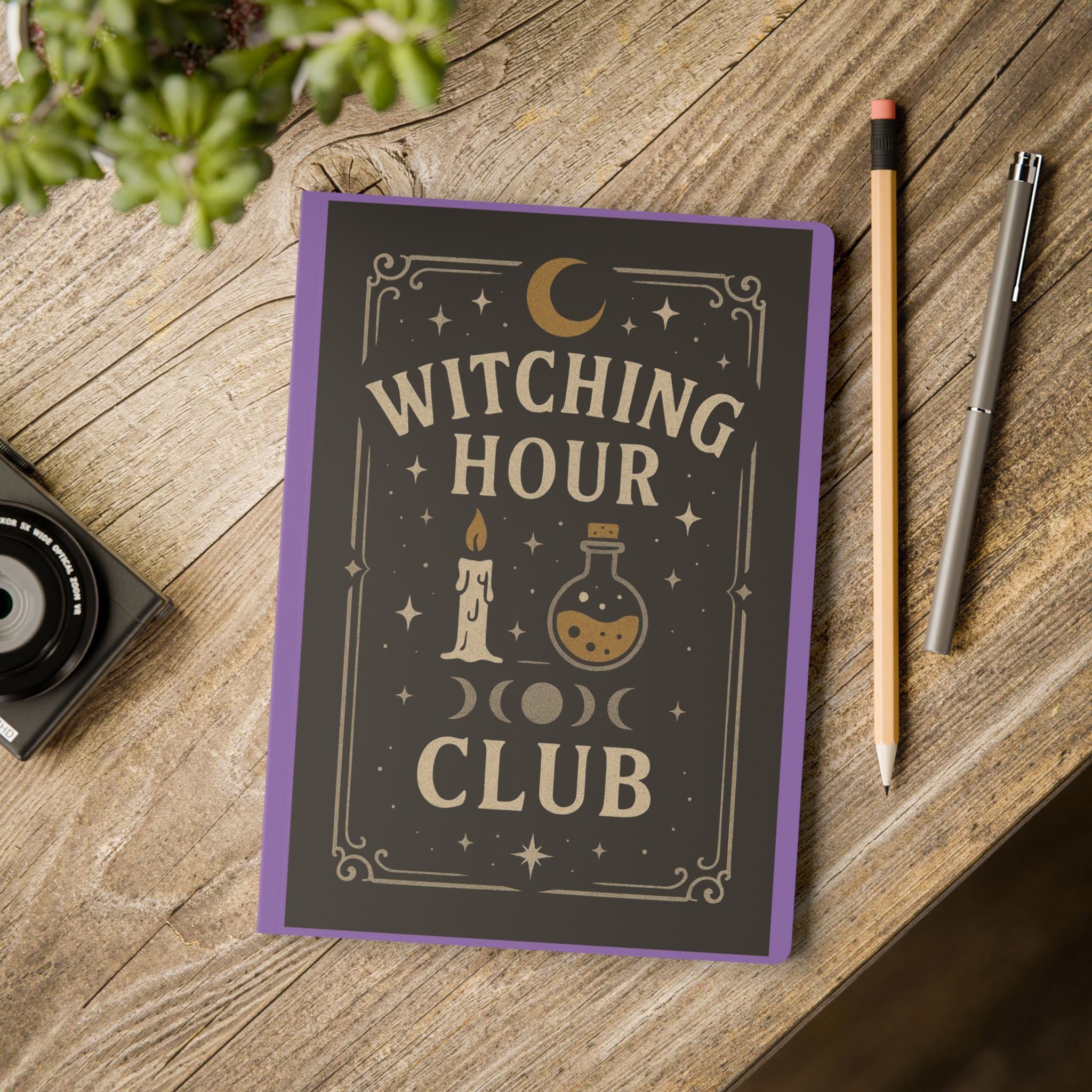Witchy Softcover Journal: Perfect for Creatives, Dreamers, and Dark Aesthetics, Ghostly Gift, Occult Notes, Halloween Diaries