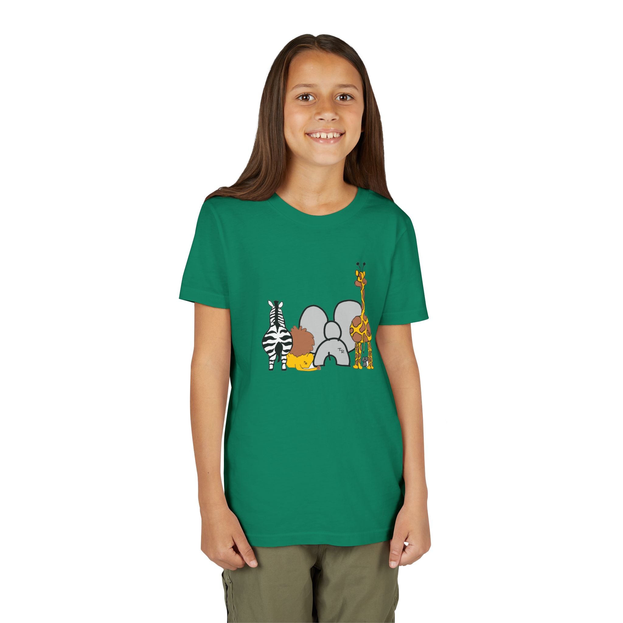 Youth Tee - Animals Front - Elephant