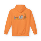 Safari Friends Hoodie — Cute Lion, Zebra, Elephant & Giraffe Graphic Pullover