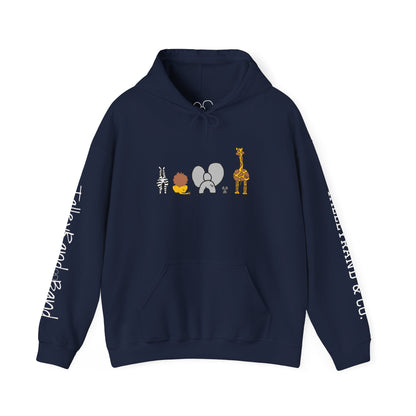 Whimsical Animal Sweatshirt, Cozy Unisex Hoodie for Kids & Teens, Fun Gift for Birthdays, Animal Lovers' Apparel