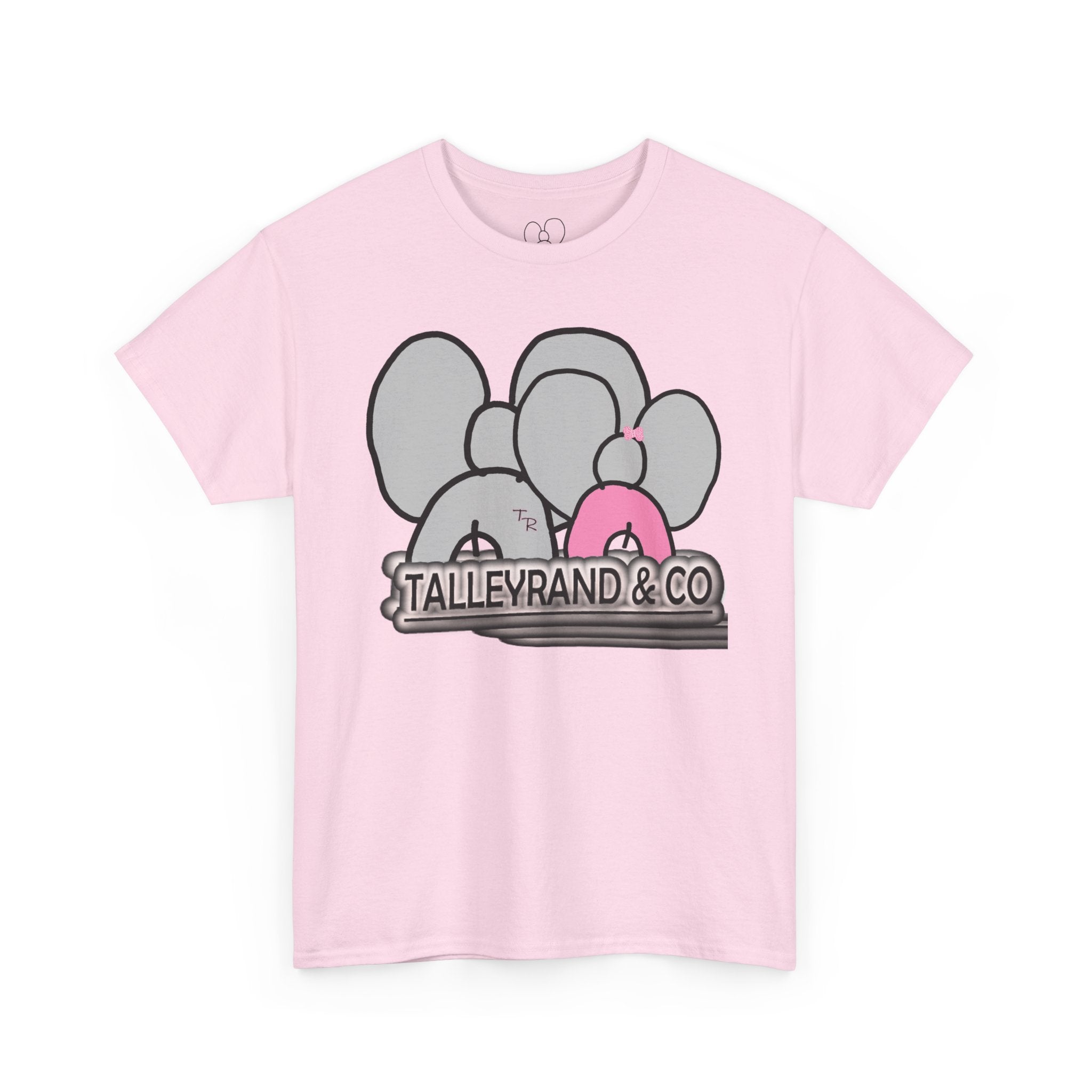 Elephant Crew Graphic Tee — TalleyRand & Co. Cute Pink Accent