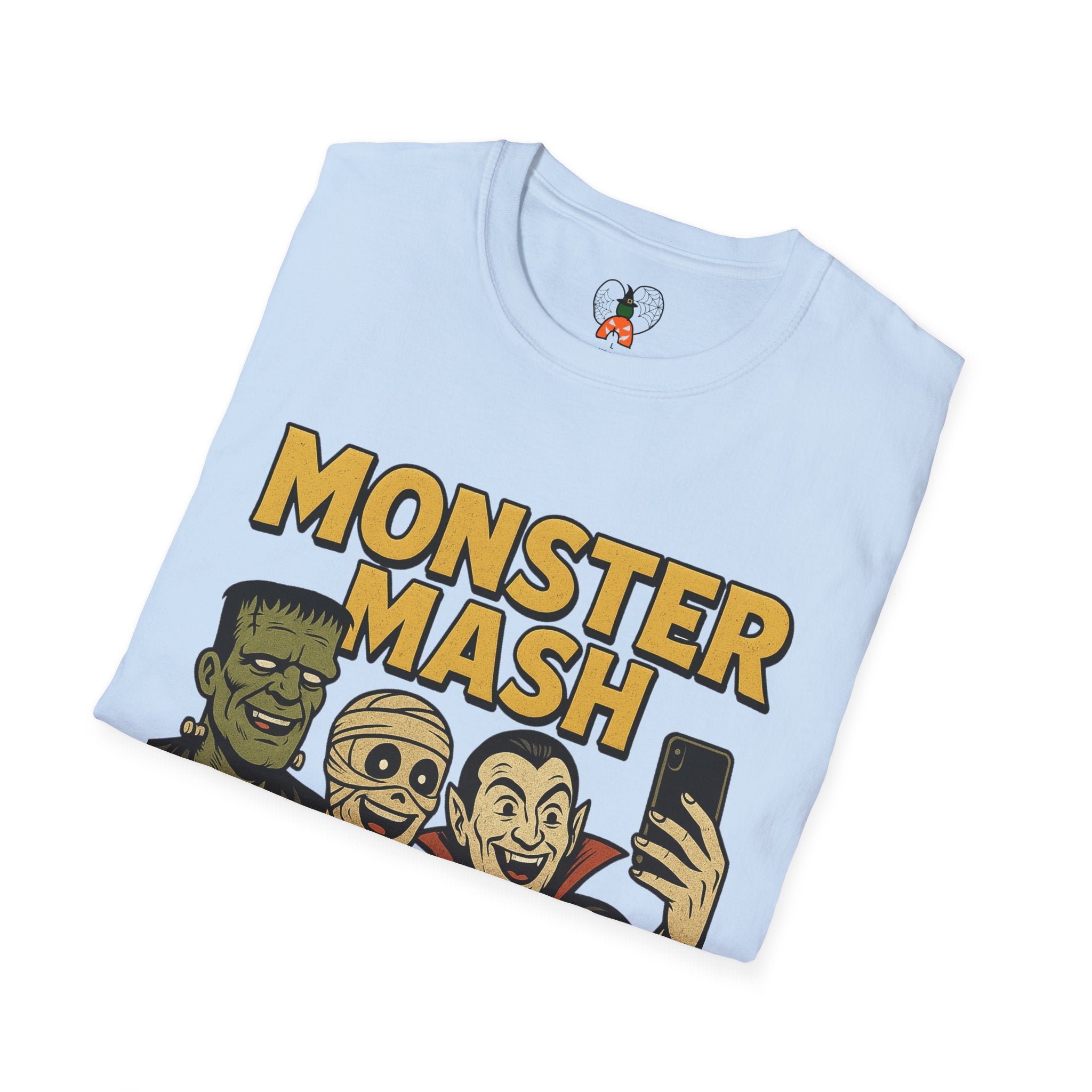Halloween Monster Mash Social Club T-Shirt, Unisex Softstyle Tee, Spooky Party Shirt, Halloween Costume Tee, Fun Graphic Tee
