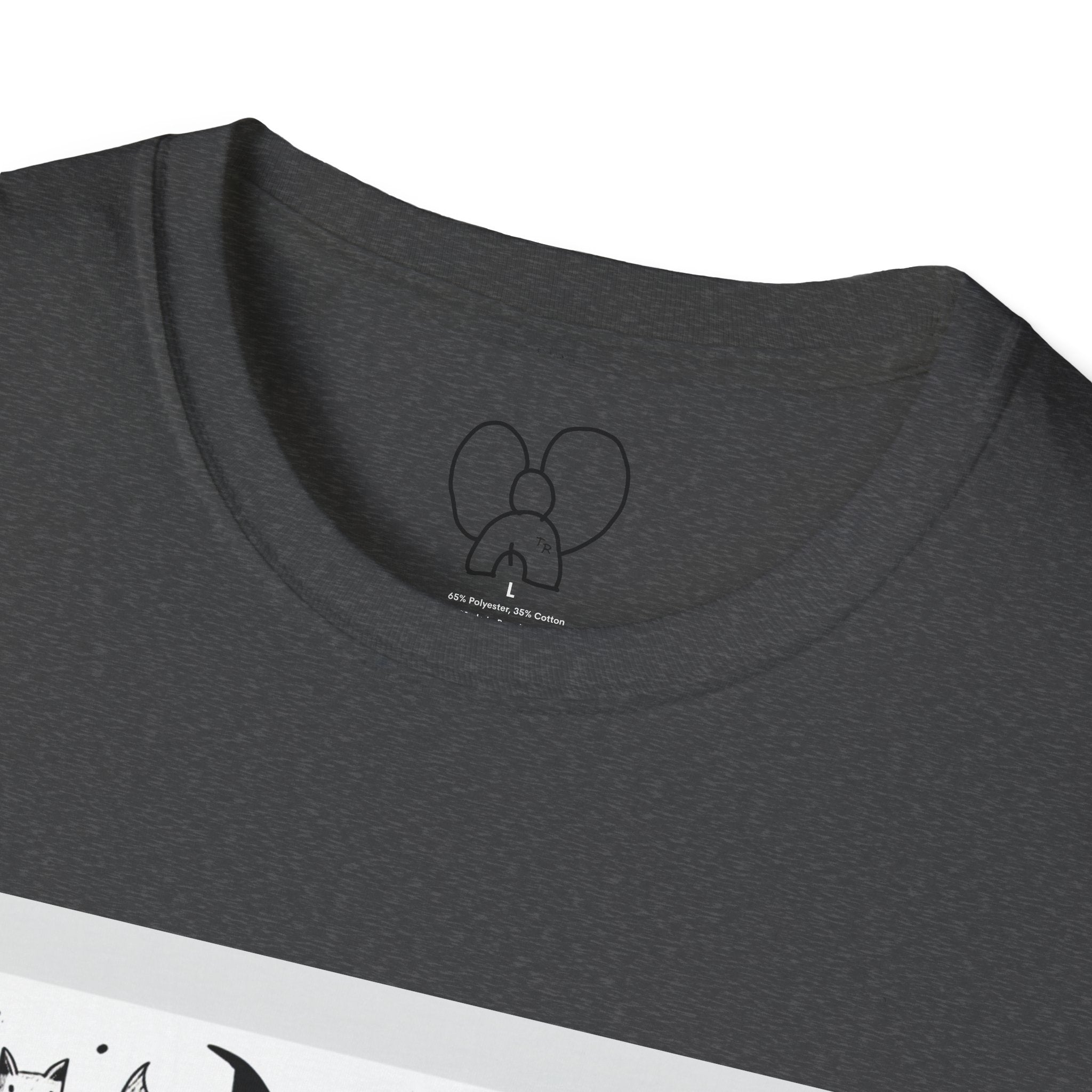 Cute Cartoon Characters Unisex T-Shirt, Graphic Tee, Fun Gift for Kids, Comfortable Apparel, Halloween, Birthday Shirt