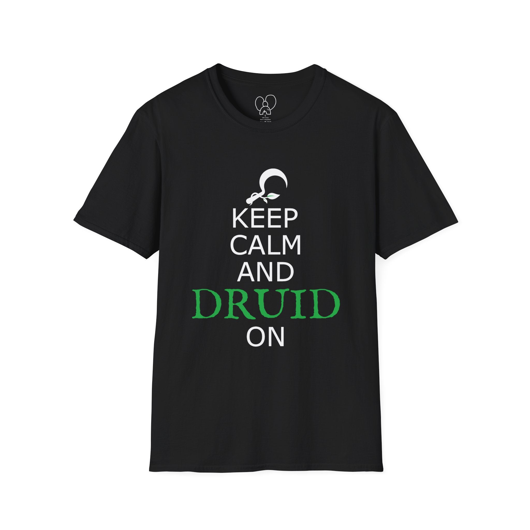 Keep Calm and Druid On Shirt, Unisex Softstyle Tee