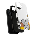 Safari Animal Trio Phone Case — Cute Elephant, Giraffe & Zebra Protective iPhone Cover