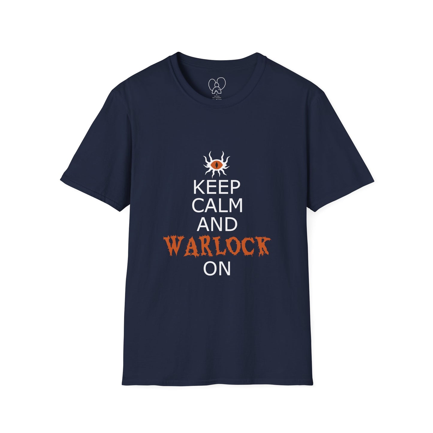Keep Calm and Warlock On T-Shirt, Halloween Shirt, Gift for Witches, Unisex Tee, Spooky Style, Casual Everyday Wear